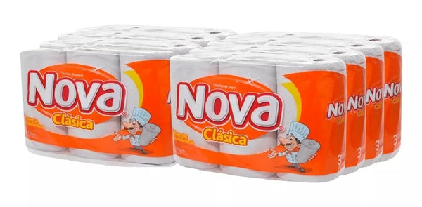 TOALLA NOVA CLÁSICA (12 METROS X 24 ROLLOS)